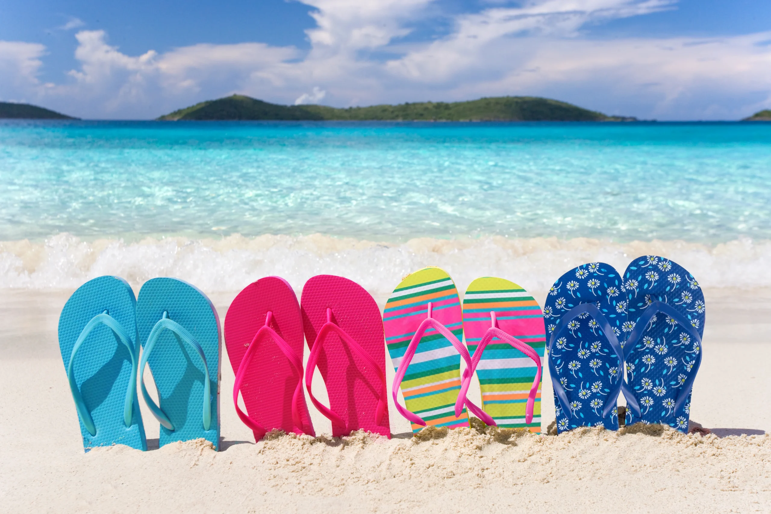 white flip flops bulk